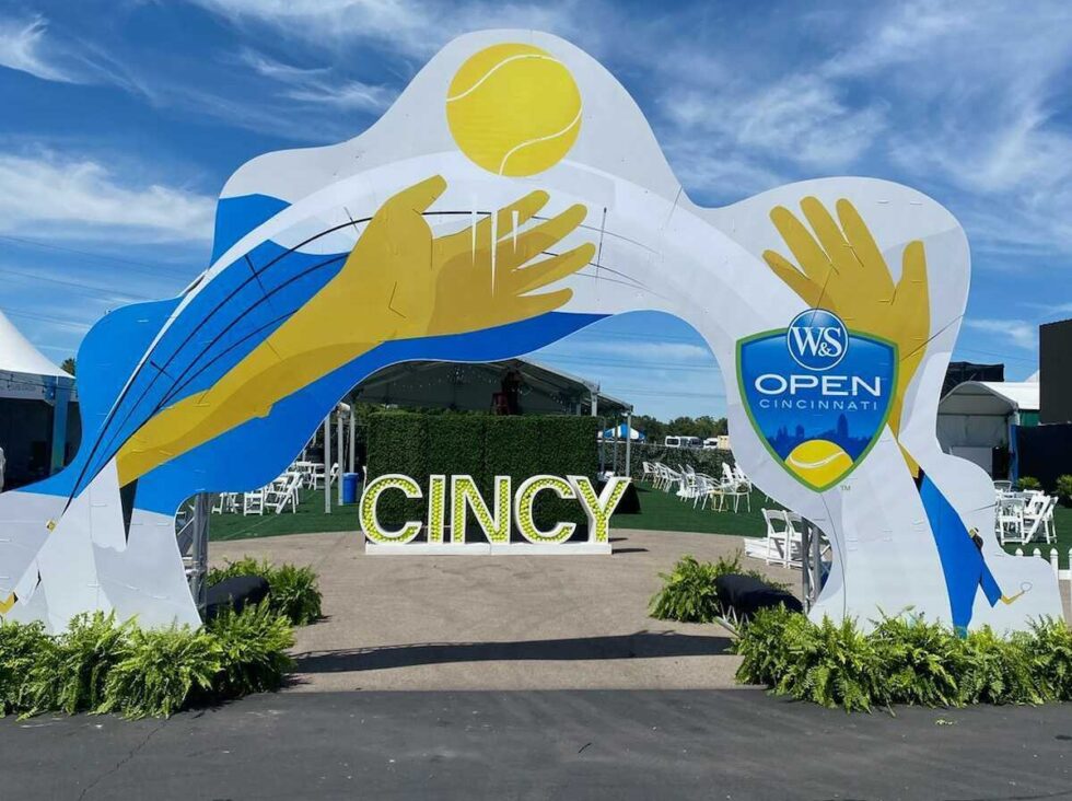 Western Southern Tennis Tournament Open 2022 Cincinnati Custom Signs