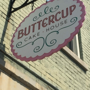Hanging Business Sign with Routed PVC Florence, KY for Buttercup