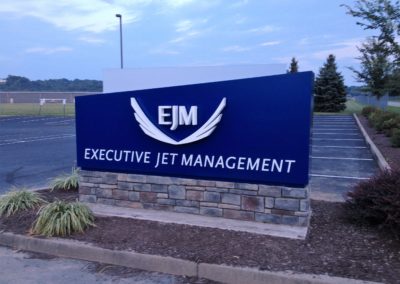 Monument Sign for Executive Jet