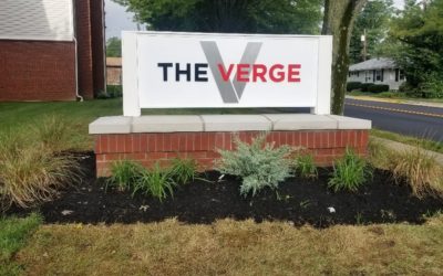 Monument Sign for Marous Brothers Construction – The Verge – In Oxford, OH
