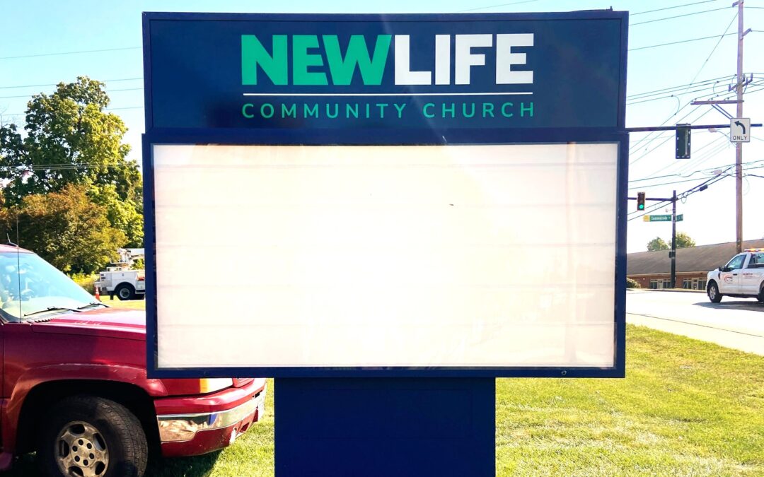 New Life Community Church Refurbished Sign
